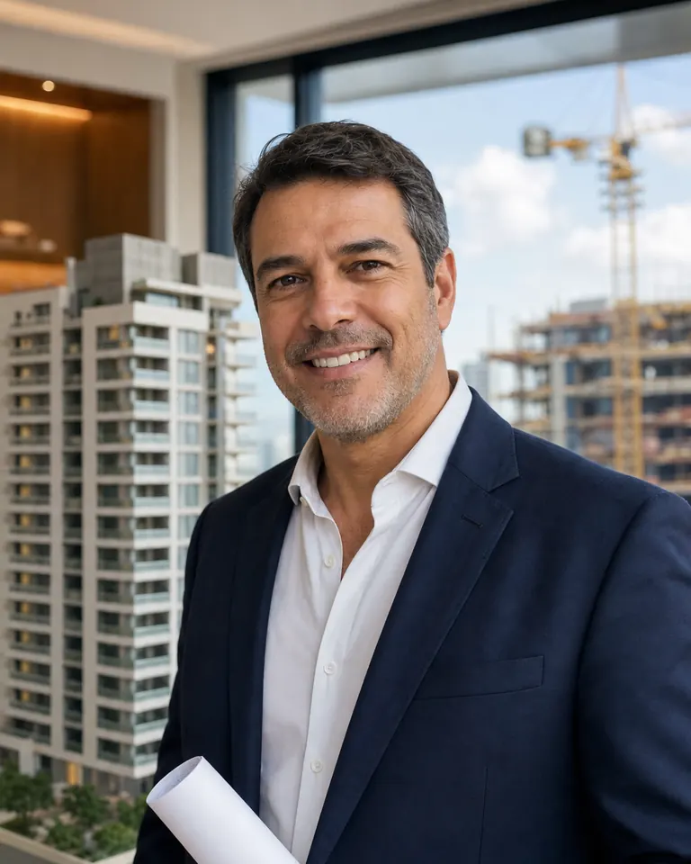 Retrato de um diretor comercial de incorporadora